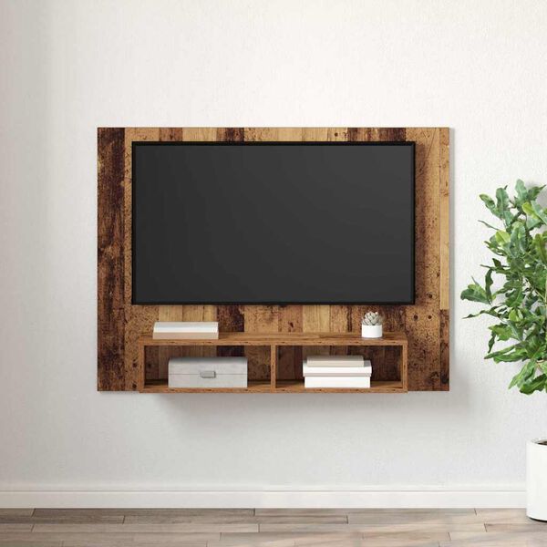vidaXL TV Cabinet Set Old Wood 120 x 23.5 x 90 cm Engineered Wood