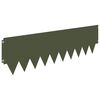 vidaXL Lawn Edging 20 pcs 103 x 30 cm metal Olive Green
