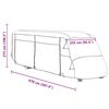 vidaXL Motorhome Covers Grey 970x235x275 cm Non-woven Fabric