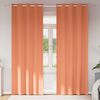 vidaXL Blackout Curtains with Rings 2 pcs Terracotta 260 x 140 cm