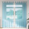 vidaXL Voile Curtains with Loops 2 pcs Turquoise 140x225 cm
