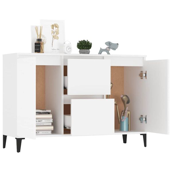 vidaXL Sideboard White 102x35x70 cm Engineered Wood