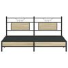 vidaXL Bed Frame without Mattress Sonoma Oak 160x200 cm Engineered Wood