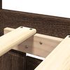 vidaXL Bed Frame with Headboard without Mattress Brown Oak 180x200 cm Super King