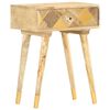 vidaXL Bedside Cabinet | Brown | Solid mango wood | Small | Storage