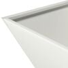 vidaXL Garden Planter White 40 x 40 x 15 cm Cold-rolled Steel