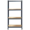 vidaXL 4-Layer Storage Shelf Anthracite Steel&Engineered Wood
