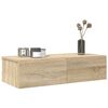 vidaXL Wall Shelf with Drawers Sonoma Oak 60x26.5x15 cm Engineered Wood