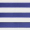 vidaXL Retractable Awning Blue and White 4x3 m Fabric and Aluminium