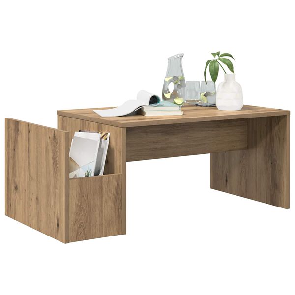 vidaXL Coffee Table Artisan Oak 90 x 45 x 35 cm Engineered Wood