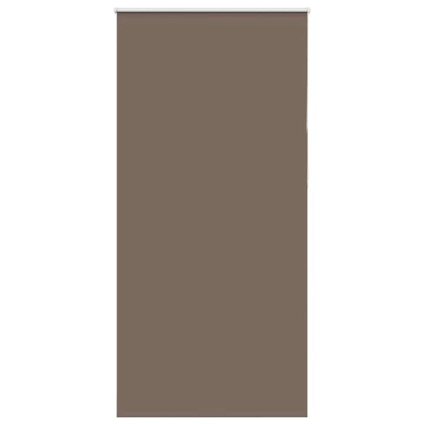 vidaXL Roller Blind Blackout Coffee 115x210 cm Fabric Width 110.7 cm Polyester