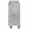 vidaXL Golf Cabinet with Wheel Plain Concrete Grey 120 x 45 x 98 cm