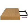 vidaXL Wall Shelf 4 pcs Beige 80 x 23.5 x 4 cm Engineered Wood