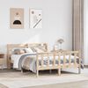 vidaXL Bed Frame without Mattress 120x190 cm Small Double Solid Wood Pine