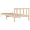 vidaXL Bed Frame without Mattress Solid Wood Small Single