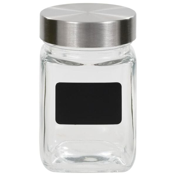 vidaXL Storage Jars with Sticker 24 pcs 300 ml