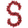 vidaXL Christmas Ball Garland Red 186 cm Polystyrene
