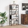 vidaXL Bookshelf Smoked Oak 60 x 29.5 x 149 cm Engineered Wood