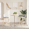 vidaXL Bar Table &Oslash;50x89.5 cm Solid Wood Beech