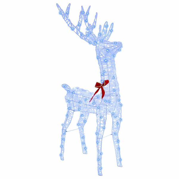 vidaXL Reindeer Pull Sleigh Blue 70 x 26 x 128.5 cm Acrylic