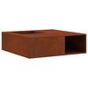 vidaXL Fire Pit Brown 100 x 100 x 30 cm Weathering Steel
