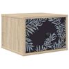 vidaXL Wall-mounted Bedside Cabinet DOKKUM Sonoma Oak 36 x 33 x 25 cm