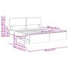 vidaXL Bed Frame with Drawer Grey Sonoma 180 x 200 cm Engineered Wood