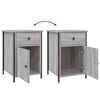 vidaXL Bedside Cabinets 2 pcs Grey Sonoma 40x42x60 cm Engineered Wood