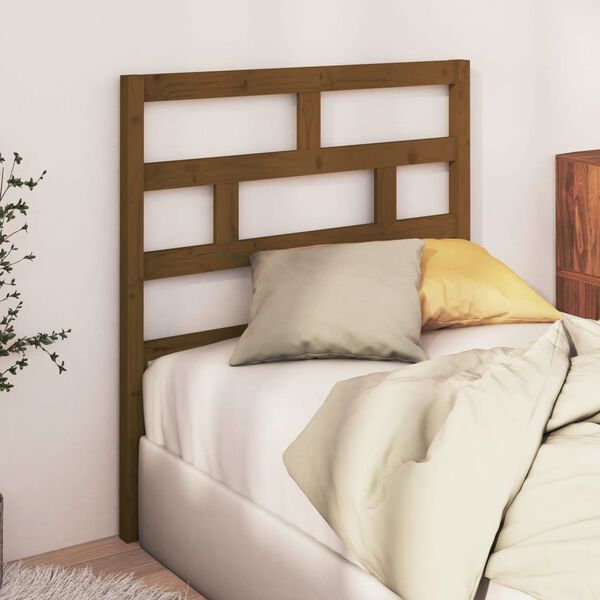 vidaXL Bed Headboard Honey Brown 96x4x100 cm Solid Wood Pine