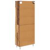 vidaXL Highboard 2 pcs Old Wood Engineered Wood