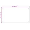 vidaXL Kitchen Backsplash 2 pcs Black 90 x 50 cm Tempered Glass
