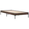 vidaXL Bed Frame without Mattress Brown Oak 90x200 cm
