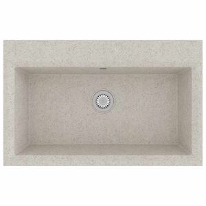 vidaXL Kitchen Sink Beige 79 x 50 x 31 cm Quartz and Resin