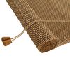 vidaXL Roller Blind Brown 130 x 220 cm Bamboo