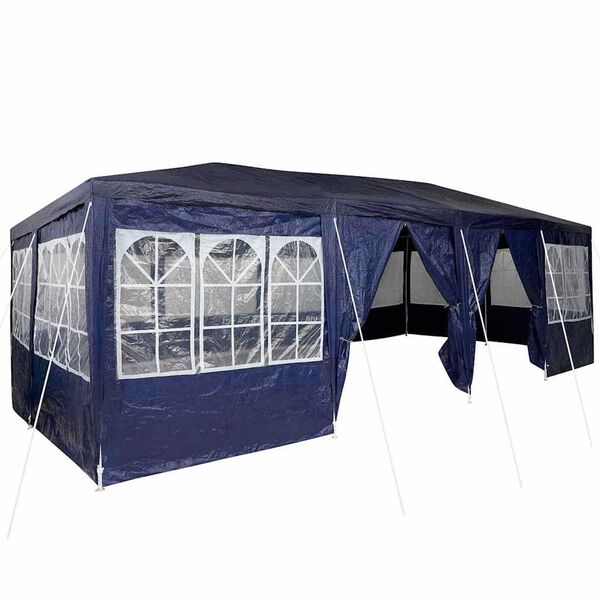 vidaXL Party Tent Blue 800 x 400 x 266 cm Polyethylene