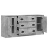 vidaXL Sideboards 3 pcs Concrete Grey Engineered Wood