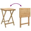 vidaXL Kitchen Table Folding Manual Natural 40 x 30 x 53.5 cm Bamboo