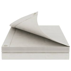 vidaXL Tarpaulin with Eyelets White 2 x 3 m 90 gsm PE