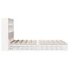 vidaXL Bookcase Bed without Mattress White 140x200 cm Solid Wood