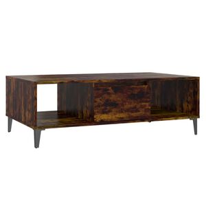 vidaXL Coffee Table Smoked Oak 103.5x60x35 cm Engineered Wood