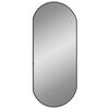 vidaXL Wall Mirror Black 70x30 cm Oval