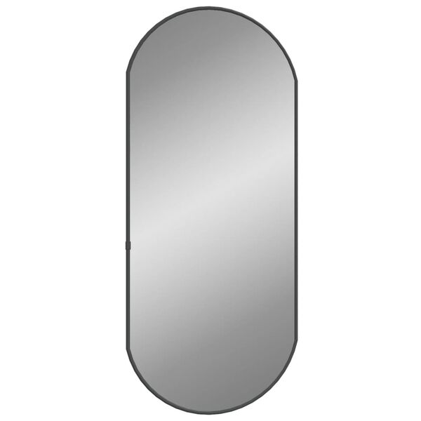 vidaXL Wall Mirror Black 70x30 cm Oval