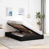 vidaXL Storage Bed with Mattress Black 135 x 190 cm Fabric