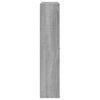 vidaXL Shoe Cabinet Grey Sonoma 59x17x81 cm Engineered Wood