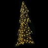 vidaXL Christmas Tree with 160 LEDs Warm White 150 cm Rattan