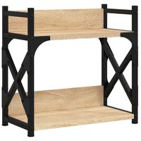 vidaXL Printer Stand 2-Tier Sonoma Oak 40x20x40 cm Engineered Wood