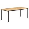 vidaXL Dining Table 180x90x76 cm Rough Mango Wood