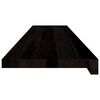 vidaXL Stair Treads 12 pcs Dark Brown 120x25x2 cm Solid Wood Oak