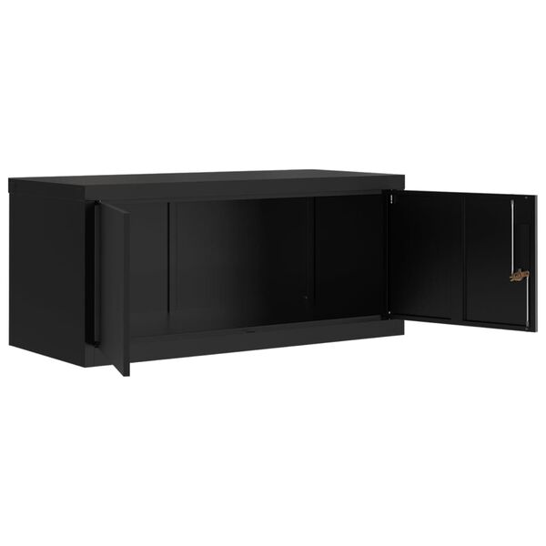 vidaXL File Cabinet Black 90x40x40 cm Steel