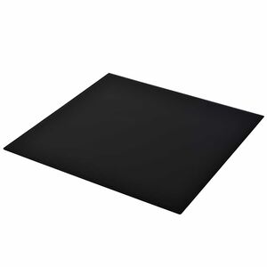 vidaXL Table Top | Black | Tempered Glass | 700 x 700 mm | Heat-resistant